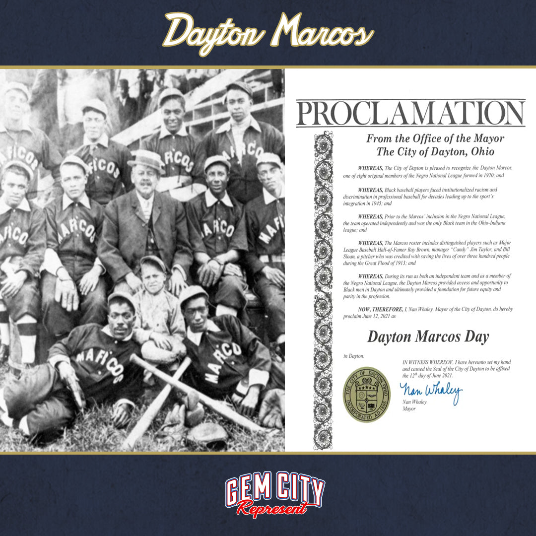 1920 Dayton Marcos Baseball Tee | Gem City Represent