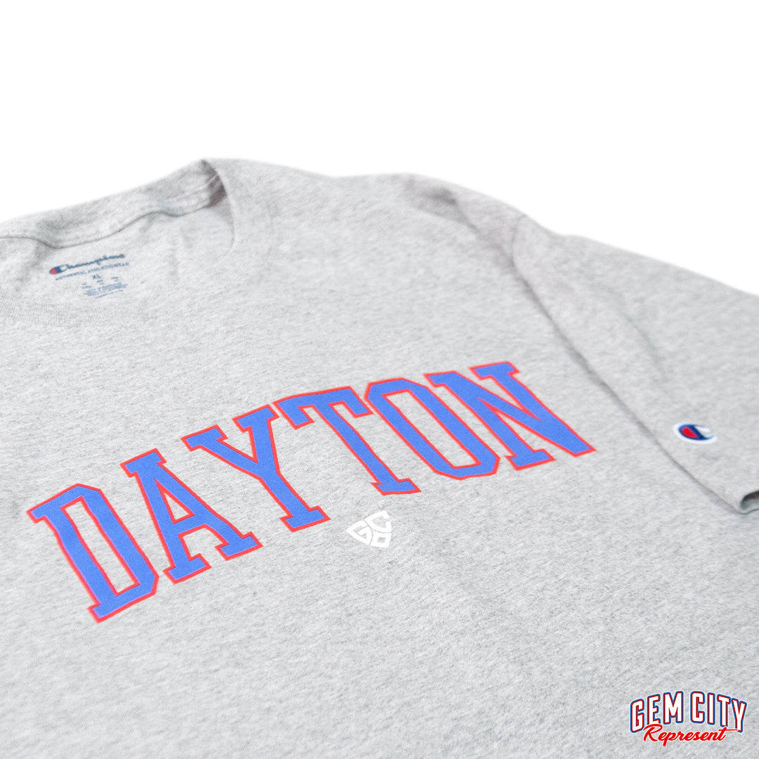 Dayton Arch Tee (light steel) | Gem City Represent