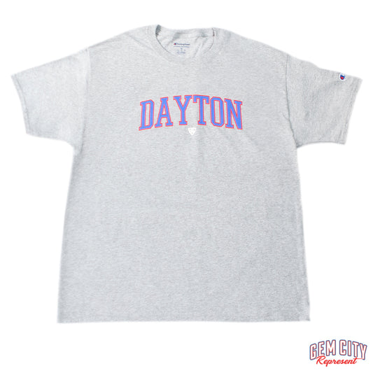 Dayton Arch Tee (light steel) | Gem City Represent